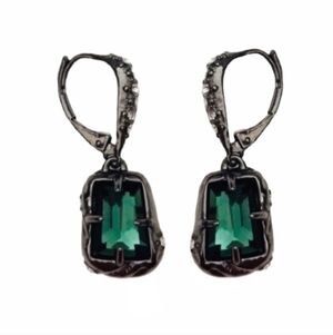 Alexis Bittar Green Gemstone Earrings